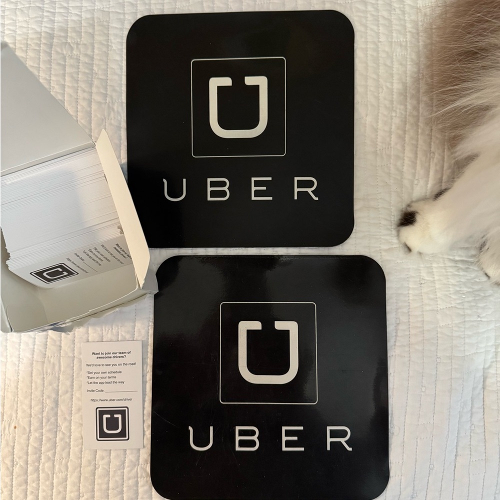 Set of Two Uber Car Magnets